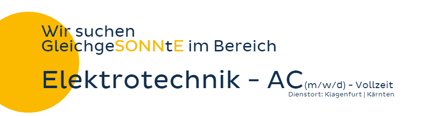 Job Elektrotechnik Kärnten Solar