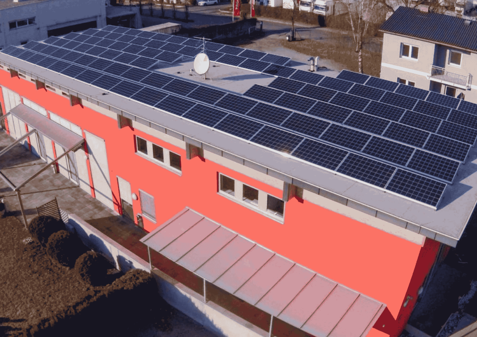 Villacher Faschingsgilde_Kärnten Solar PV-Anlage auf dem Dach der Villacher Faschingsgilde