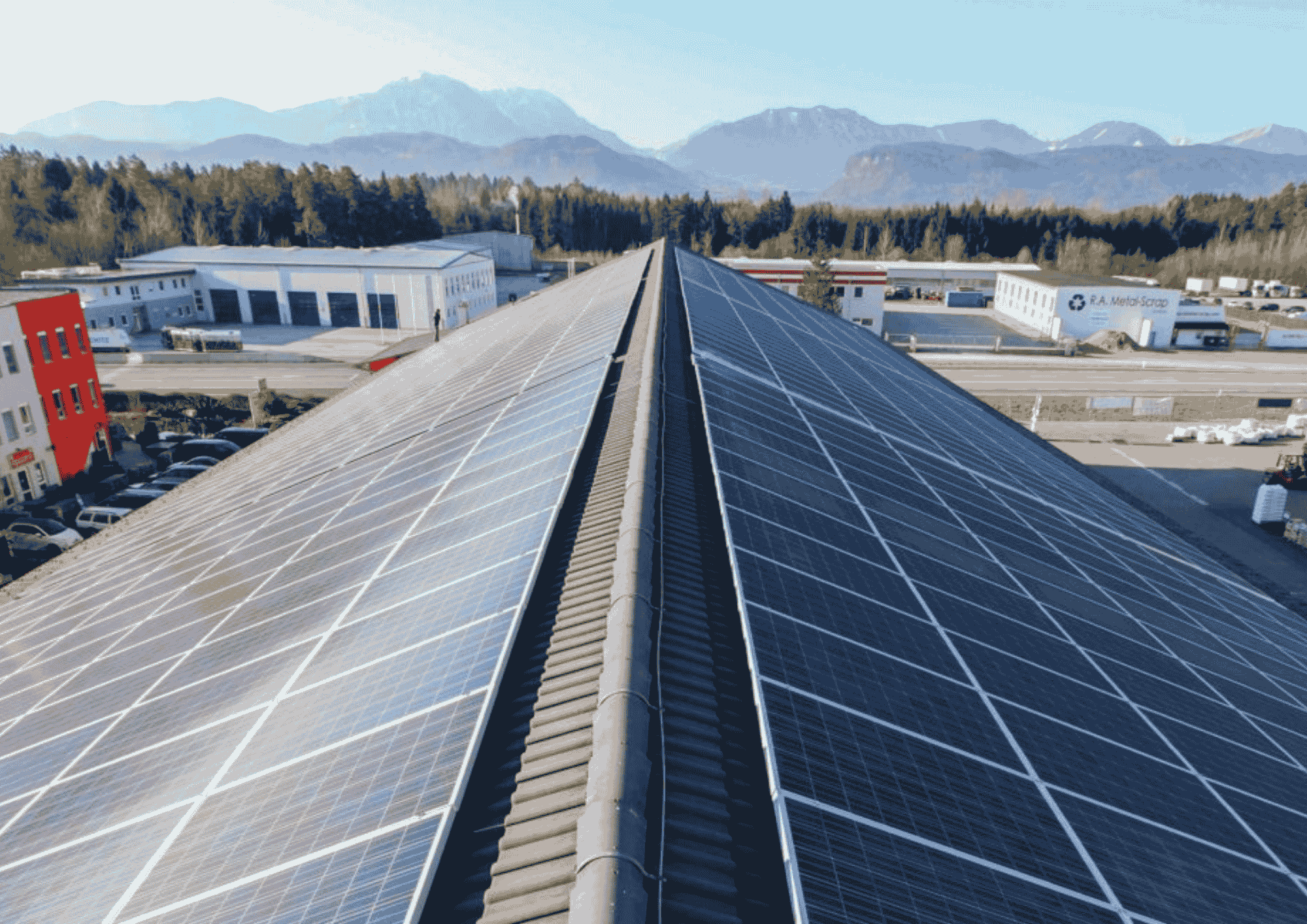 Lagerhaus Poggersdorf_Kärnten Solar PV-Anlage auf dem Dach des Lagerhauses in Poggersdorf
