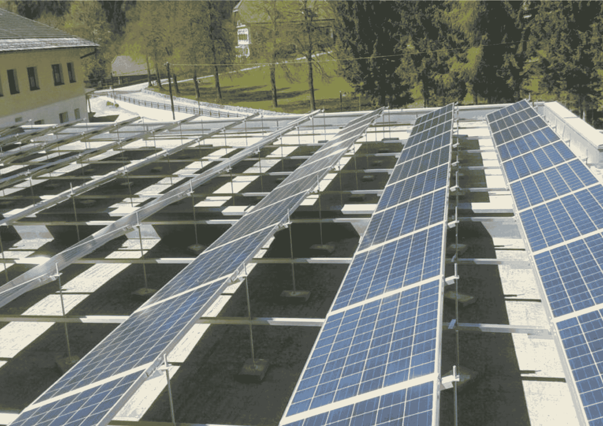 Bauhof Dellach_Kärnten Solar Bild von der PV-Anlage des Bauhofs in Dellach im Drautal